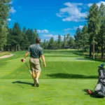 Bermuda grass en un campo de golf, ideal para áreas de césped resistente y de bajo mantenimiento.